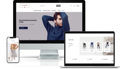 Šablóna e-shopu Clothino pre platformu Midasto